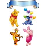 Yenilebilir Şekerli Kağıt Baskısı Cupcake ve Pasta Resim Baskı Winnie The Pooh Temalı 77