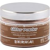 Yenilebilir Simli Toz Boya 20 gr Kahverengi