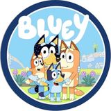 Yenilebilir Yuvarlak Pasta Resim Baskısı 20 cm Şekerli Kağıt Bluey Temalı 01 - 1 Adet