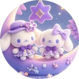 Yenilebilir Yuvarlak Pasta Resim Baskısı 20 cm Şekerli Kağıt Cinnamoroll Temalı 87 - 1 Adet