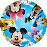 Yenilebilir Yuvarlak Pasta Resim Baskısı 20 cm Şekerli Kağıt Disney Temalı 42