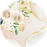 Yenilebilir Yuvarlak Pasta Resim Baskısı 20 cm Şekerli Kağıt Gül Temalı 64 - 1 Adet