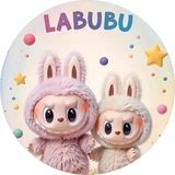 Yenilebilir Yuvarlak Pasta Resim Baskısı 20 cm Şekerli Kağıt Labubu Temalı 102