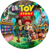 Yenilebilir Yuvarlak Pasta Resim Baskısı 20 cm Şekerli Kağıt Toy Story Temalı 13 - 1 Adet