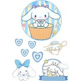 Yenilebilir Yuvarlak Pasta ve Figür Resim Baskısı Şekerli Kağıt Cinnamoroll Temalı 33 - 1 Adet
