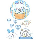 Yenilebilir Yuvarlak Pasta Ve Figür Resim Baskısı Şekerli Kağıt Cinnamoroll Temalı 33