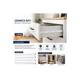 YENİLER YL35 Beyaz Çekmece Sifonyer Çekmece Rayı Beyaz 35 cm (1 Takım)