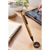 Yenilig 1 Adet Bambu Touchpen Tükenmez Kalem – Dokunmatik Uyumlu, Silikon Uçlu, Ofis ve Kişisel Kullanım, Bamboo Stylus Pen
