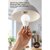 Yenilig 1 Adet Beyaz LED Ampul – 9W E27 Duy, 6500K Cool White Işık, 806 Lümen, Enerji Tasarruflu LED Bulb