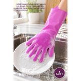 Yenilig 1 Adet Bulaşık Yıkama Eldiveni – Sihirli Süngerli Fırçalı Lastik Tasarımlı Çok Amaçlı Eldiven, Isıya Dayanıklı (Mutfak Banyo Araç) Cleaning Glove