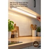 Yenilig 1 Adet CT-2466G T5 LED Bant Armatür – 5W Günışığı Smd LED Raf Altı Dolap Iç Aydınlatma, Under Cabinet Strip Light
