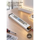 Yenilig 1 Adet CT-2570 Şerit LED Trafosu – 400 W 33 A Süper Slim Fansız 220 V LED Driver Power Supply