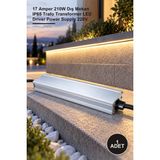 Yenilig 1 Adet CT-2593 Şerit LED Trafosu – 17 Amper 210W Dış Mekan IP65 Trafo Transformer LED Driver Power Supply 220V