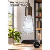 Yenilig 1 Adet CT-4353B Rustik Filament Ampul – 8W E27 6400K Beyaz Işık Enerji Tasarruflu LED Ampul, Ev ve Ofis Aydınlatma, LED Bulb