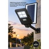 Yenilig 1 Adet CT-4640 Solar Sokak Armatürü – 200W Güneş Enerjili LED Sokak Lambası 6400K Beyaz Işık Sensörlü Kumandalı Solar Street Light