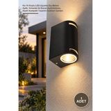 Yenilig 1 Adet CT-7062 Bahçe Armatürü – Gu-10 Duylu LED Uyumlu Dış Mekan Aplik, Veranda ve Duvar Aydınlatması, Siyah Kompakt Tasarım Outdoor Garden