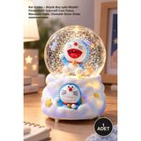 Yenilig 1 Adet Kar Küresi – Büyük Boy Işıklı Müzikli Püskürtmeli Dekoratif Cam Fanus, Masaüstü Biblo, Otomatik Snow Globe