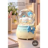 Yenilig 1 Adet Kar Küresi – Karakterli Işıklı Müzikli Cam Kar Küresi, Dekoratif Masa Üstü Biblo Snow Globe