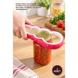 Yenilig 1 Adet Konserve Kapak Açacağı – Kaymaz Silikon Saplı Ergonomik Plastik ve Silikon Tasarım, Kavanoz Konserve ve Şişe Açma, Jar Opener, Can Opener