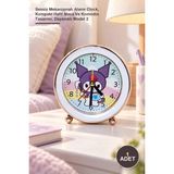 Yenilig 1 Adet Kuromi Çalar Saat – Sessiz Mekanizmalı Alarm Clock, Kompakt Hafif Masa ve Komodin Tasarımı, Dayanıklı Model 2