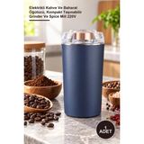 Yenilig 1 Adet Mini Portatif Öğütücü – Elektrikli Kahve ve Baharat Öğütücü, Kompakt Taşınabilir Grinder ve Spice Mill 220V