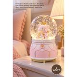 Yenilig 1 Adet Panda Işıklı Müzikli Kar Küresi – Büyük Boy Cam Fanus Otomatik Kar Püskürtme Işık ve Müzik Snow Globe Dekoratif Masa Biblo