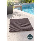 Yenilig 1 Adet Plastik Yer Döşemesi – Kaymaz Kilitli Modüler Zemin Paneli, Bahçe Teras Balkon Havuz Kenarı, Su Geçirgen Deck Tile