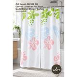 Yenilig 1 Adet Pvc Duş Perdesi – Çift Kanatlı 90X180 cm Desenli 12 Halkalı Pvc/peva Model Banyo Shower Curtain