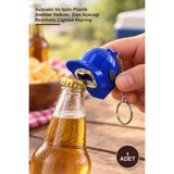 Yenilig 1 Adet Şapka Tasarımlı Anahtarlık – Açacaklı ve Işıklı Plastik Anahtar Halkası, Şişe Açacağı Keychain, Lighted Keyring