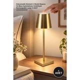 Yenilig 1 Adet Şarjlı Masa Lambası Istanbul – Dokunmatik Dimmerli 3 Renkli Başucu ve Masa Aydınlatması Gold/siyah Rechargeable Lamp CT-8437