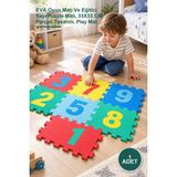 Yenilig 1 Adet Sayılar Puzzle Yer Matı – Eva Oyun Matı ve Eğitici Sayı Puzzle Matı, 33X33 cm Parçalı Tasarım, Play Mat