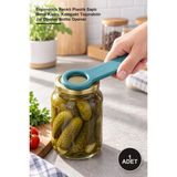 Yenilig 1 Adet Şişe ve Kavanoz Kapağı Açacağı – Ergonomik Renkli Plastik Saplı Metal Kısmı, Kompakt Taşınabilir Jar Opener Bottle Opener