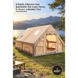 Yenilig 1 Adet Şişme Kamp Çadırı – 6 Kişilik 4 Mevsim Hızlı Şişirilebilir Aile Çadırı Geniş Iç Hacim, Inflatable Tent