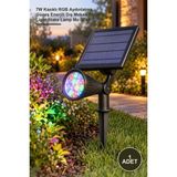 Yenilig 1 Adet Solar Bahçe Armatürü – 7W Kazıklı Rgb Aydınlatma, Güneş Enerjili Dış Mekan Solar Light Stake Lamp MZ-301A