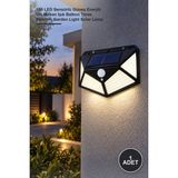 Yenilig 1 Adet Solar Bahçe Aydınlatma Lambası – 100 LED Sensörlü Güneş Enerjili Dış Mekan Işık Balkon Teras Pencere Garden Light Solar Lamp