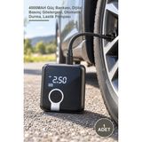 Yenilig 1 Adet Taşınabilir Şarjlı Hava Kompresörü – 4000MAH Güç Bankası, Dijital Basınç Göstergesi, Otomatik Durma, Lastik Pompası