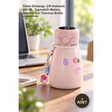 Yenilig 1 Adet Termos Suluk – Dijital Gösterge, Çift Katmanlı 500 Ml, Taşınabilir Matara, Seyahat Için Thermos Bottle