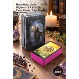 Yenilig 1 Adet Witches (Cadı) Metal Kutulu Tarot Kartı – Metal Kutu, Ürün Ölçüleri 11 x 6,5 Cm, Tarot Cards, Cadı Temalı