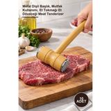 Yenilig 10 Adet Ahşap Saplı Et Dövme Çekici – Metal Dişli Başlık, Mutfak Kullanımı, Et Tokmağı Et Döveceği Meat Tenderizer