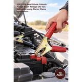Yenilig 10 Adet Büyük Boy Akü Takviye Maşası – 10X25 cm Metal Gövde Yalıtımlı Kırmızı Siyah Kelepçe Oto Van Motosiklet Jump Starter Clamp