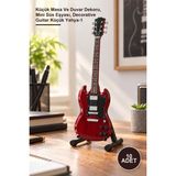 Yenilig 10 Adet Dekoratif Gitar – Küçük Masa ve Duvar Dekoru, Mini Süs Eşyası, Decorative Guitar Küçük Yahya-1