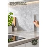 Yenilig 10 Adet Gri Mermer Desen Duvar Sticker – Kendinden Yapışkanlı, Su Nem Toz ve Yağ Geçirmez, Mutfak Banyo Için Wall Sticker Self-Adhesive Dekoratif Kaplama