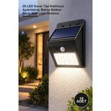 Yenilig 10 Adet Güneş Enerjili Solar Dış Mekan Lambası – 20 LED Duvar Tipi Kablosuz Aydınlatma, Bahçe Balkon Garaj Wall Light Outdoor