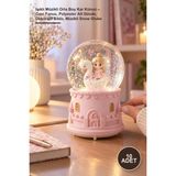 Yenilig 10 Adet Işıklı Müzikli Orta Boy Kar Küresi – Cam Fanus, Polyester Alt Gövde, Dekoratif Biblo, Müzikli Snow Globe