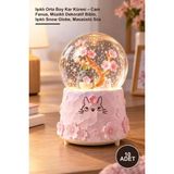 Yenilig 10 Adet Işıklı Orta Boy Kar Küresi – Cam Fanus, Müzikli Dekoratif Biblo, Işıklı Snow Globe, Masaüstü Süs