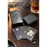 Yenilig 10 Adet Iskambil Oyun Kartı – Kurukafa Tasarımlı Siyah Kart Destesi 9X6X2 Cm, Playing Cards, Poker Cards
