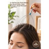 Yenilig 10 Adet Kafa Masaj Aleti – 21 cm Ölçü Saç Derisi Masajı, Baş Masaj Cihazı, Head Massager, Scalp Massager