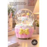 Yenilig 10 Adet Kar Küresi – Işıklı Müzikli Püskürtmeli Cam Fanus, Polyester Gövdeli Dekoratif Biblo Masa Kitaplık Tv Için Snow Globe