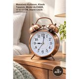 Yenilig 10 Adet Metal Çalar Saat – Masaüstü Kullanım, Klasik Tasarım, Model ALK4688, 17 x 11 Cm, Alarm Clock