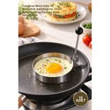 Yenilig 10 Adet Metal Yuvarlak Omlet Krep Kalıbı – Yapışmaz Metal Kalıp ve Kahvaltılık Şekillendirici, Omlet Ring Egg Ring Pancake Mold
